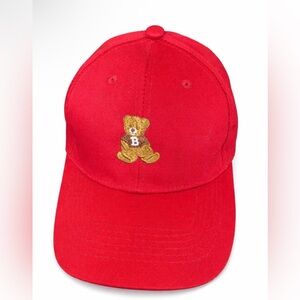 Red Teddy Bear embroidered Cap